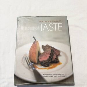 Williams Sonoma The Best of Taste Cookbook - Elegant White and Brown Cover 2001